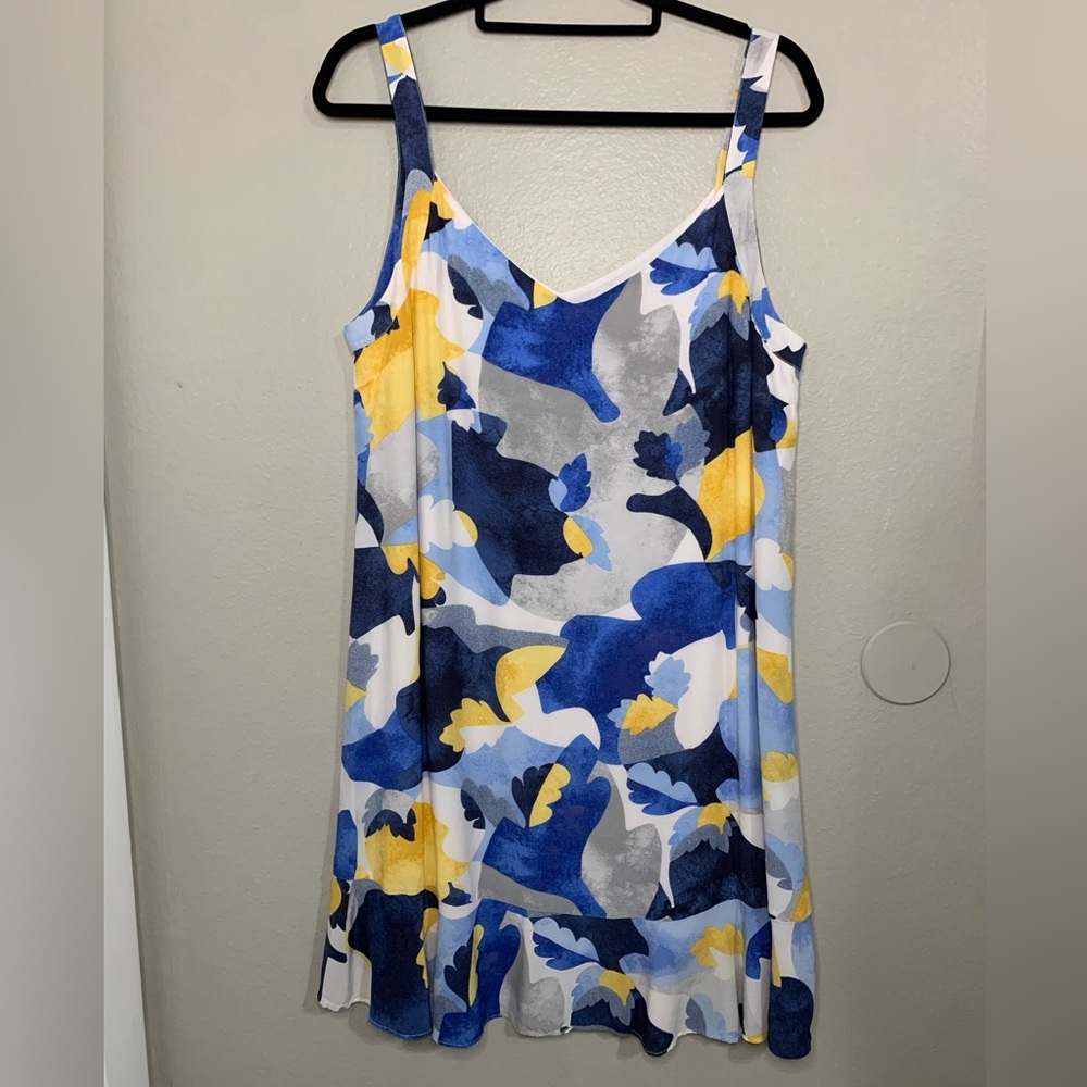 Nic+Zoe colorful spaghetti strapped Women's Dress size Large